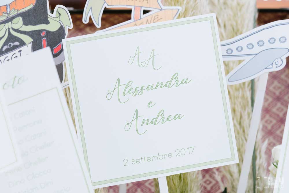 Particolari_Cartelli_nomi_Tableau_de_Mariage_tema_moderno_verde_viaggio_Giappone_ToThee.jpg